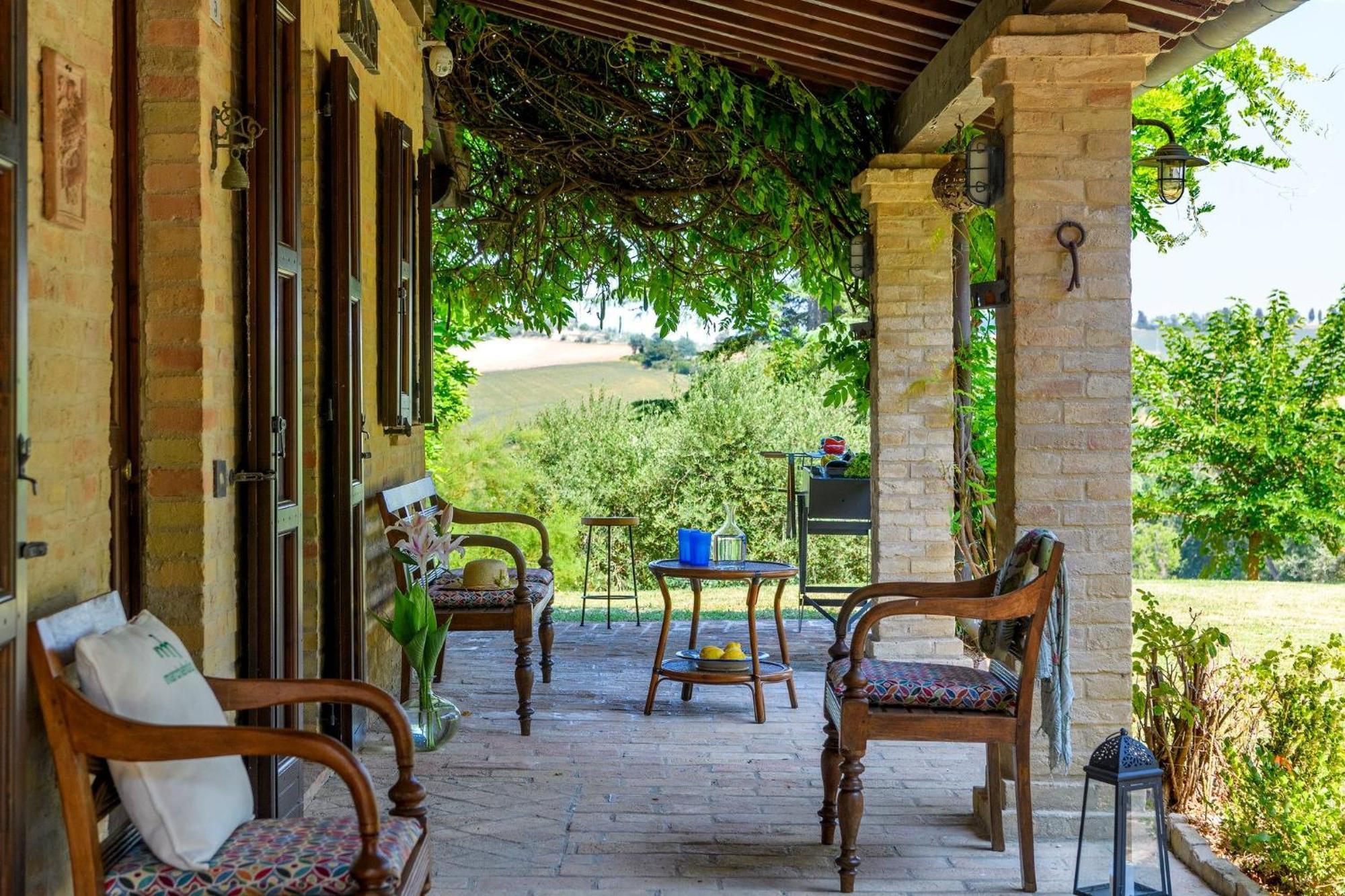 La Girolima, Marchferienhaeuser Villa Mondavio Exterior foto